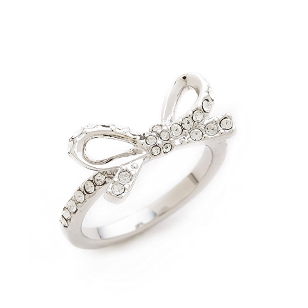 Kate Spade Skinny Mini Pave Bow Ring